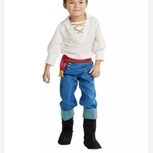 Disney Princess Eric Halloween Costume NEW Sz 4 Blue Pants White Shirt Outfit